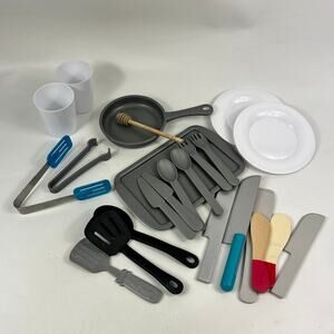 Melissa & Doug & Other Toy Kitchen Play Food Accessories Lot Pots Pans Utensils